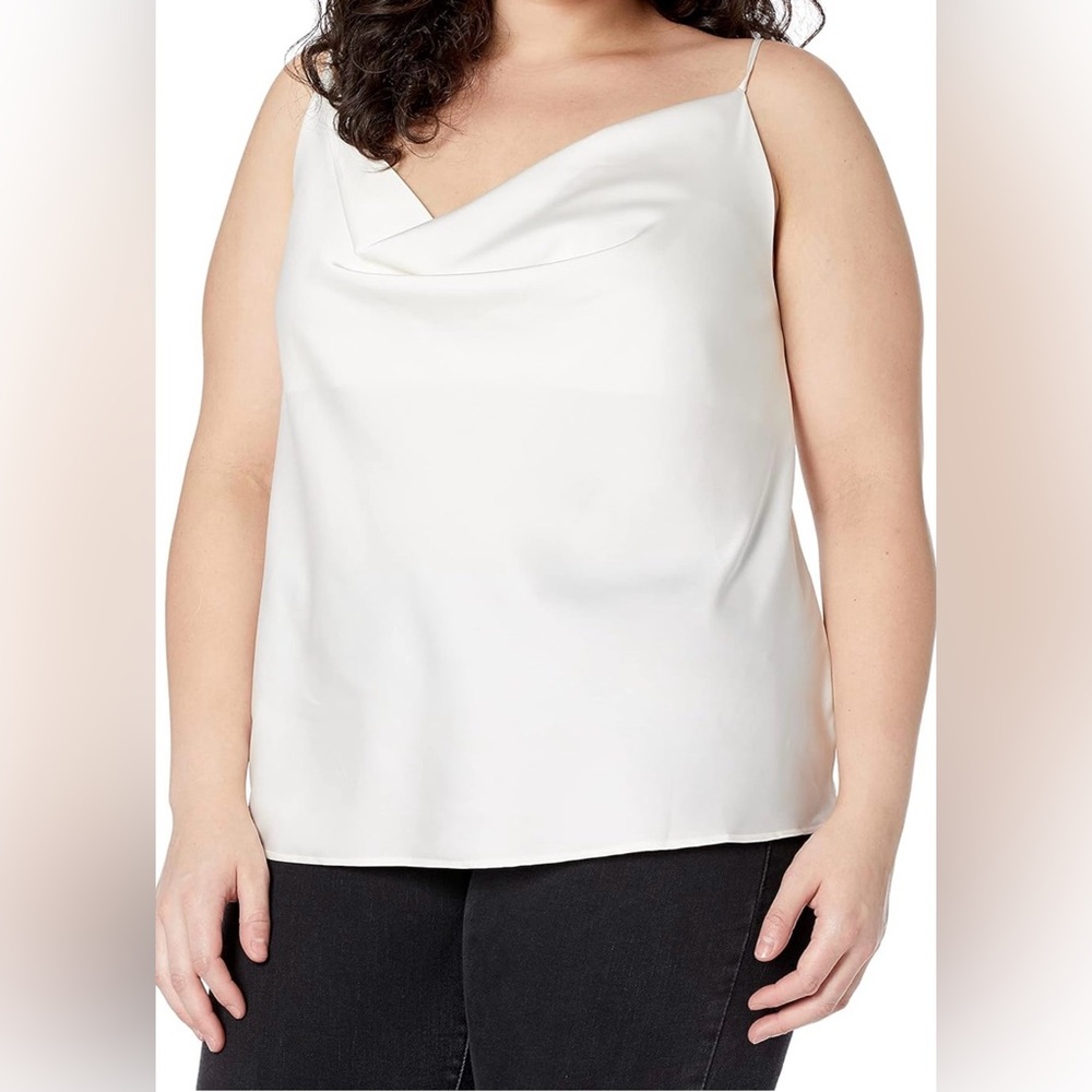 The Drop Christy Cowl Neck Cami - Ivory - NWT